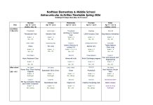 2026 Spring Extracurricular Programs